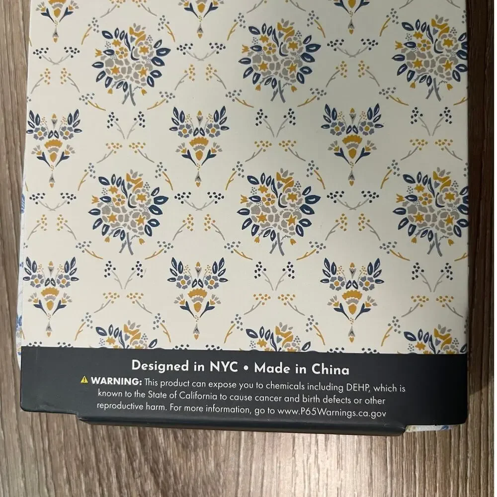 Martha Stewart Floral Passport Holder Elegant Travel Organizer Air Tag Holder